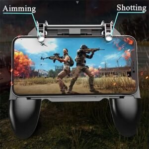 COOBILE Mobile Game Controller for PUBG Mobile Controller L1R1 Mobile Game Trigger Joystick Gamepad for 4-6.5" iOS & Android Phone(W10 Update)