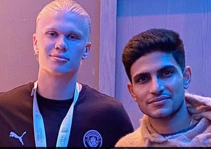 Shubman Gill Poses With Manchester City Stars At Treble Celebrations. See Pics