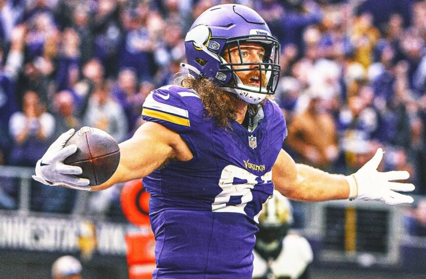 Vikings put T.J. Hockenson on PUP list to start camp with star tight end rehabbing from ACL repair