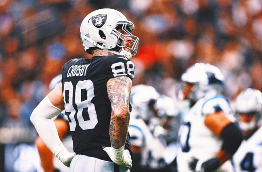 Raiders standouts Maxx Crosby and Davante Adams ruled out against Browns